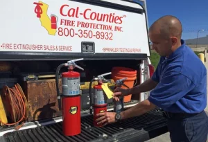 Fire extinguishers serviced by Cal Counties Fire Protection